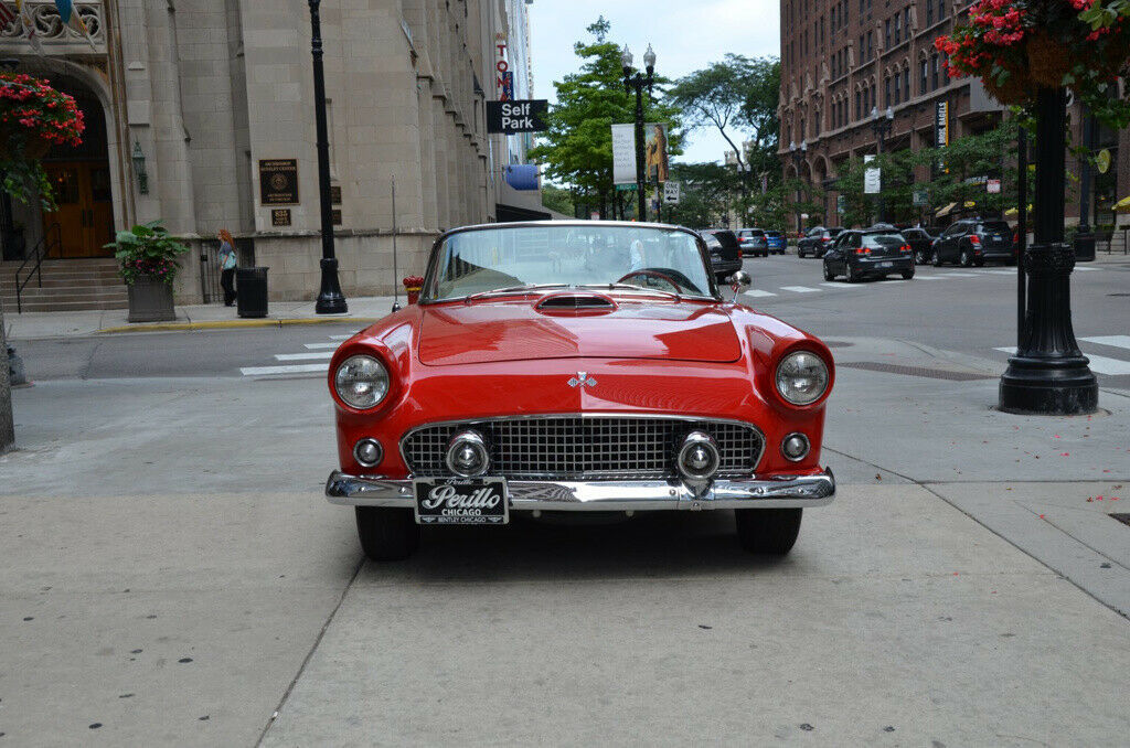 1955 Red Ford Thunderbird Convertible