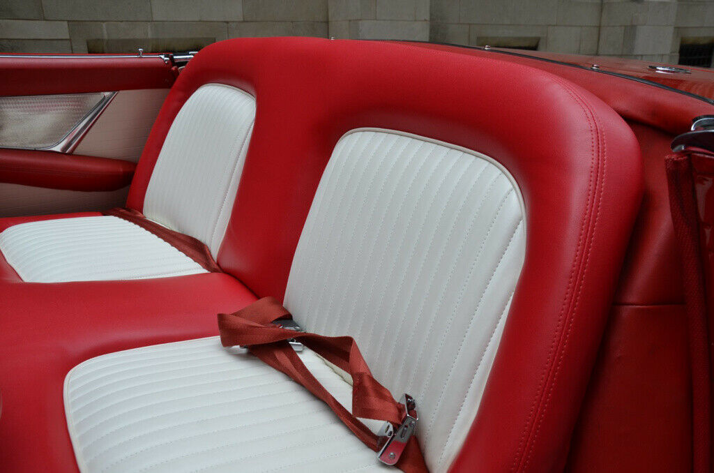 1955 Red Ford Thunderbird Convertible