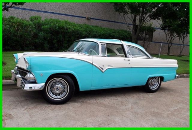 1955 White Chevrolet Bel Air/150/210 Coupe