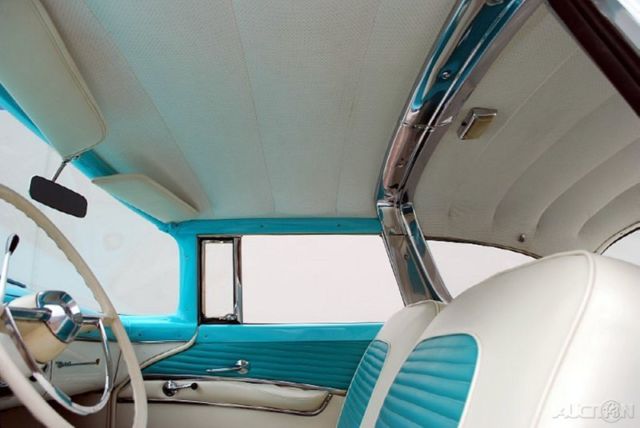 1955 White Chevrolet Bel Air/150/210 Coupe