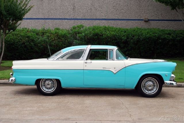 1955 White Chevrolet Bel Air/150/210 Coupe