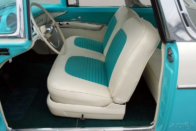 1955 White Chevrolet Bel Air/150/210 Coupe