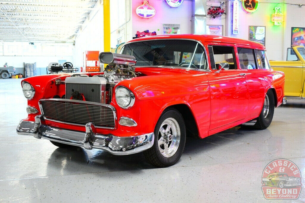 1955 Red Chevrolet Wagon Wagon
