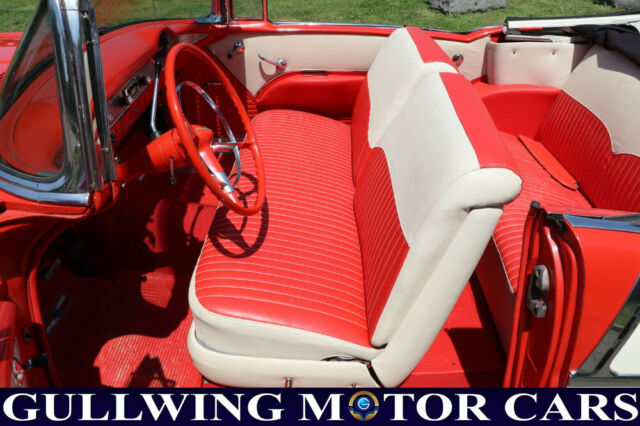 1955 White Chevrolet Bel Air/150/210 Convertible