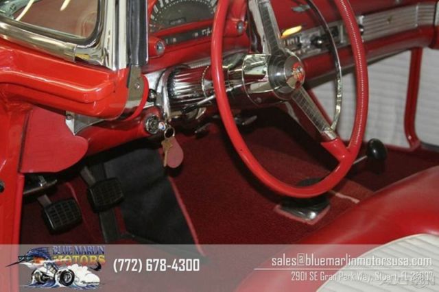 1955 Red Ford Thunderbird Convertible