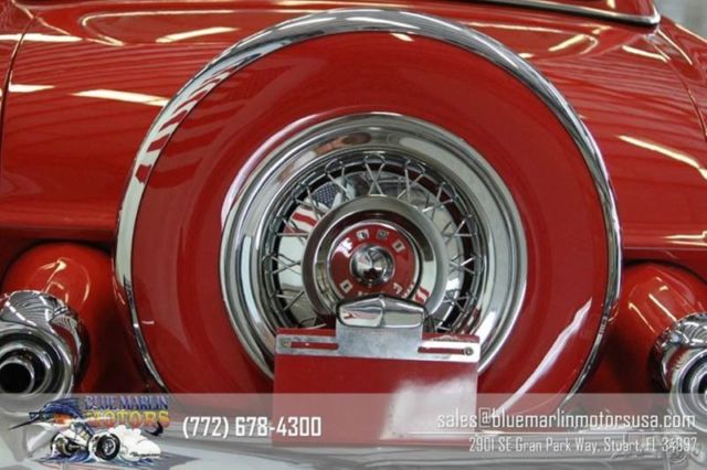 1955 Red Ford Thunderbird Convertible