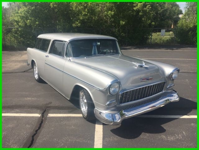 1955 Silver Chevrolet Nomad