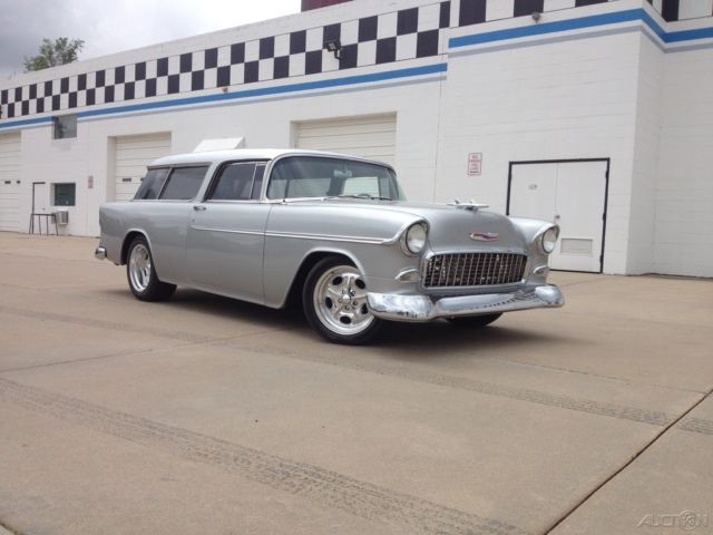 1955 Silver Chevrolet Nomad