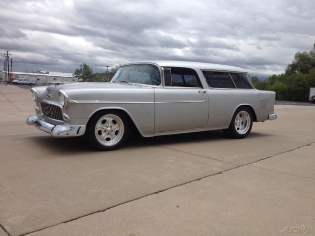 1955 Silver Chevrolet Nomad
