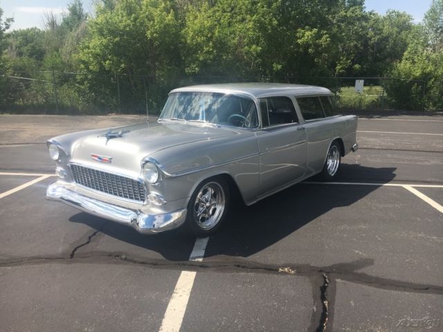 1955 Silver Chevrolet Nomad