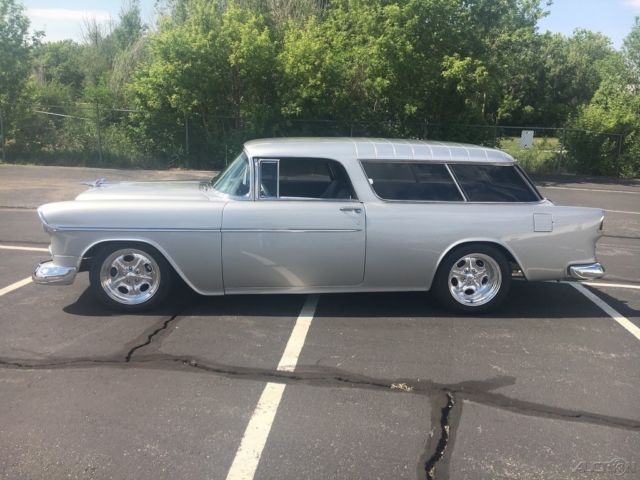 1955 Silver Chevrolet Nomad