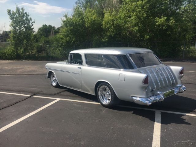 1955 Silver Chevrolet Nomad