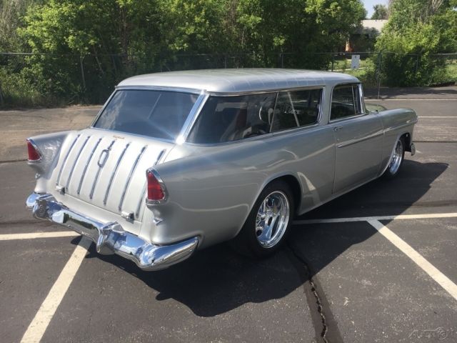 1955 Silver Chevrolet Nomad