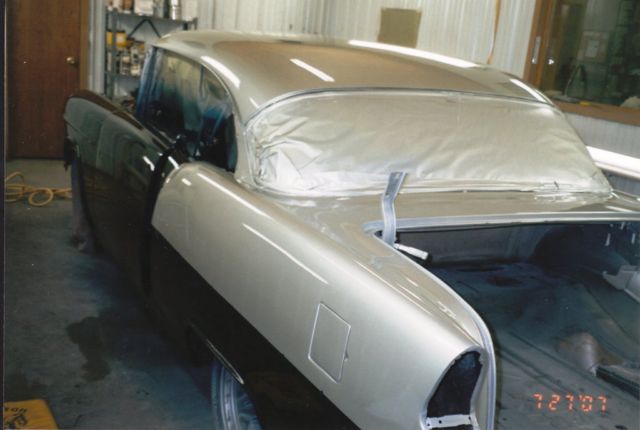 1955 Silver/Blue Chevrolet Bel Air/150/210 Coupe