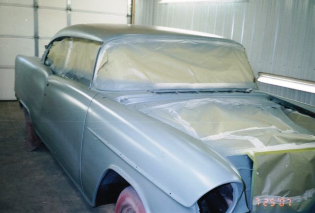 1955 Silver/Blue Chevrolet Bel Air/150/210 Coupe