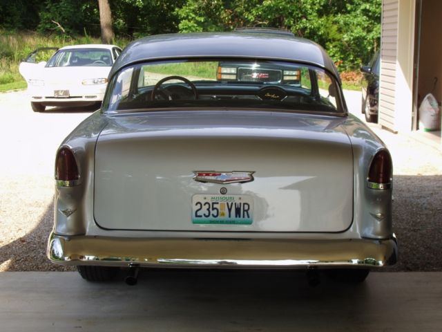 1955 Silver/Blue Chevrolet Bel Air/150/210 Coupe
