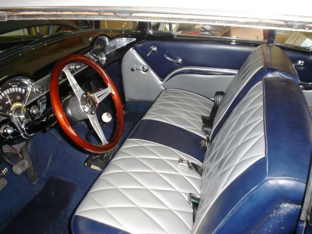1955 Silver/Blue Chevrolet Bel Air/150/210 Coupe