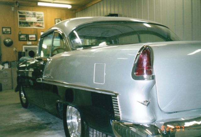 1955 Silver/Blue Chevrolet Bel Air/150/210 Coupe