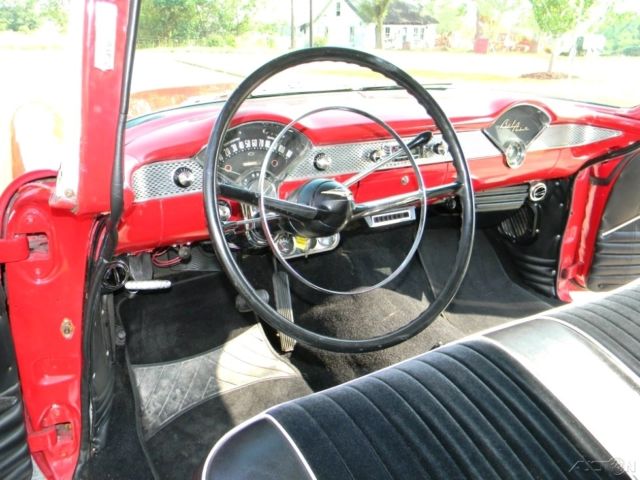 1955 White Chevrolet Bel Air/150/210