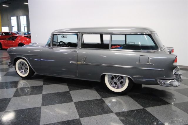 1955 Red Chevrolet Bel Air/150/210