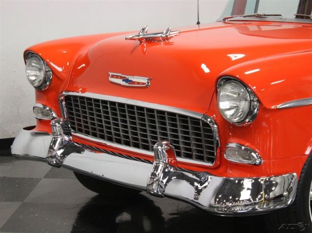 1955 Red Chevrolet Bel Air/150/210