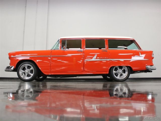1955 Red Chevrolet Bel Air/150/210
