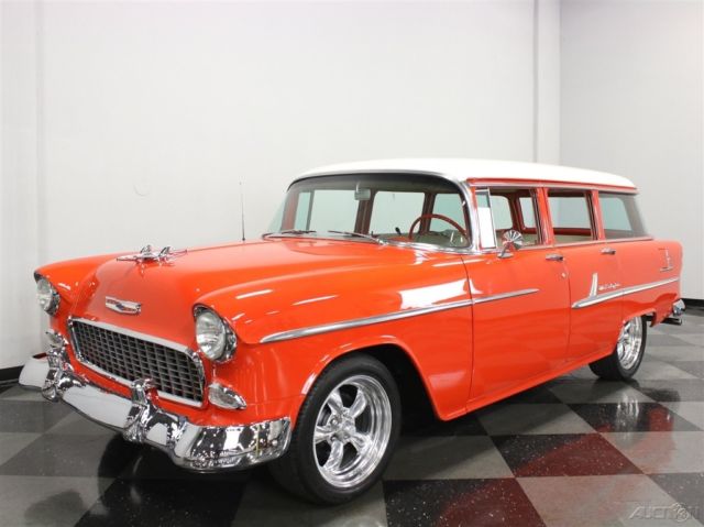 1955 Red Chevrolet Bel Air/150/210