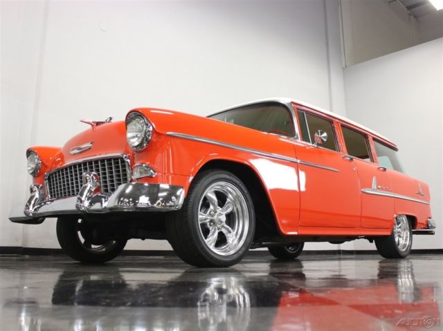 1955 Red Chevrolet Bel Air/150/210