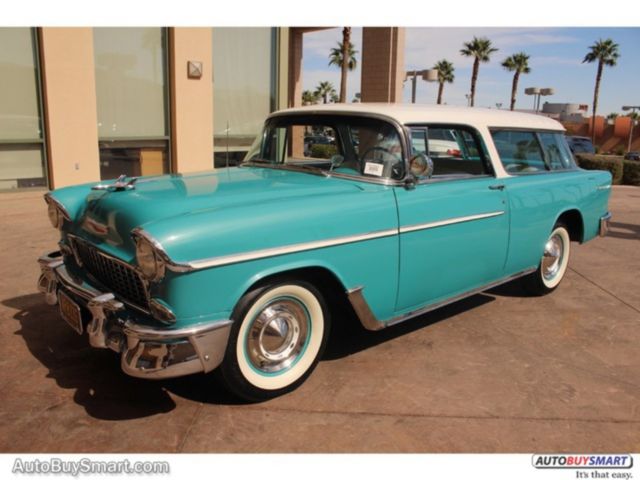 1955 White Chevrolet Nomad