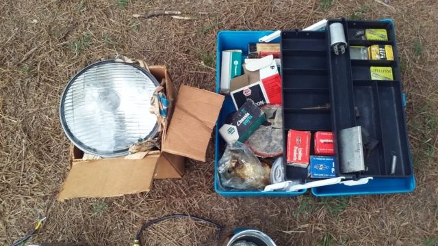 1955 Green Willys 4 door Car