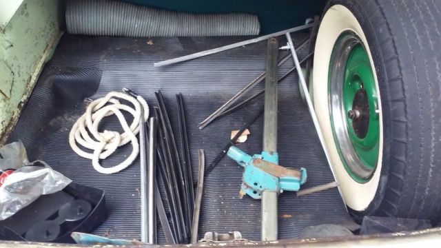 1955 Green Willys 4 door Car