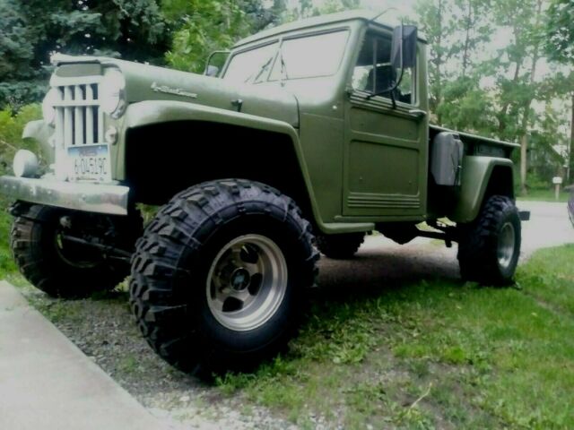1955 Green Willys Model 39 Truck Standard Cab Pickup