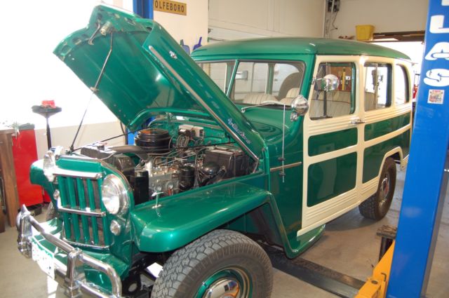 1955 Green Willys 4 WD Wagon Wagon