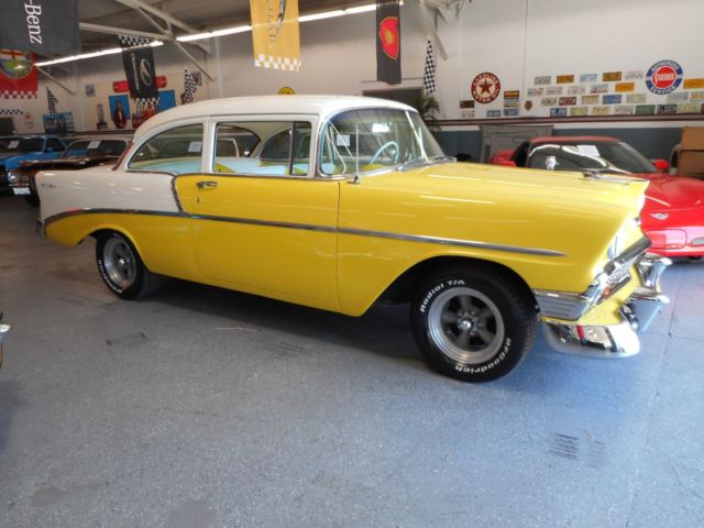 1956 Yellow/White Chevrolet Bel Air/150/210