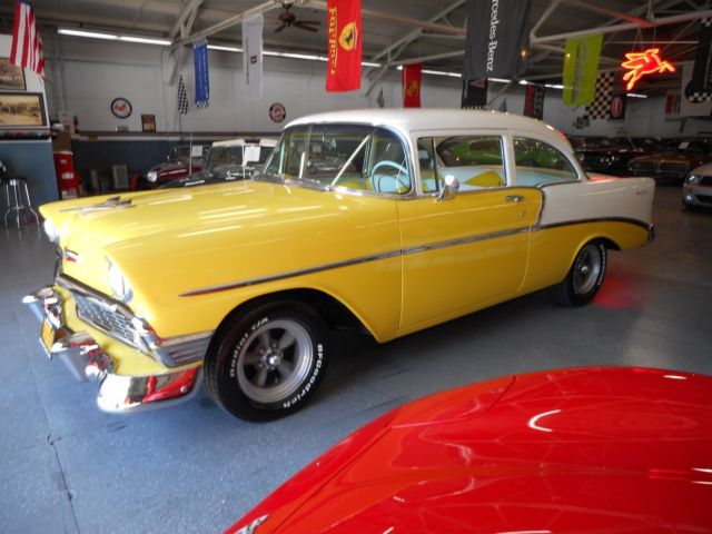 1956 Yellow/White Chevrolet Bel Air/150/210