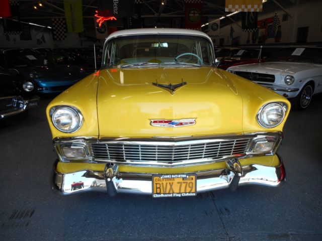 1956 Yellow/White Chevrolet Bel Air/150/210