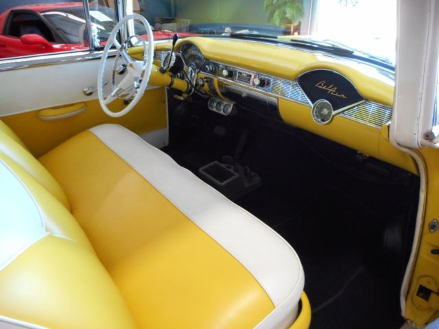 1956 Yellow/White Chevrolet Bel Air/150/210