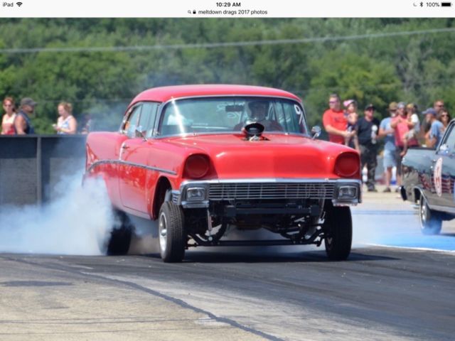 1956 Red Chevrolet Bel Air/150/210 Coupe