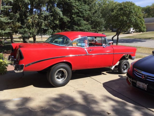 1956 Red Chevrolet Bel Air/150/210 Coupe
