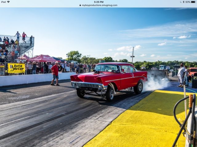 1956 Red Chevrolet Bel Air/150/210 Coupe
