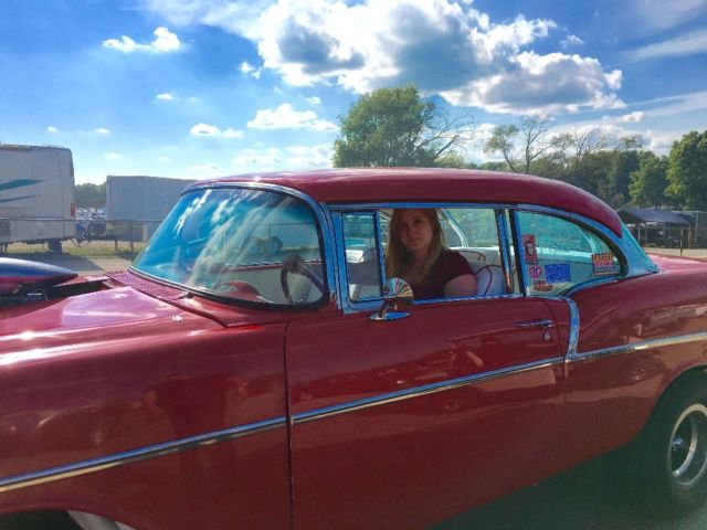 1956 Red Chevrolet Bel Air/150/210 Coupe