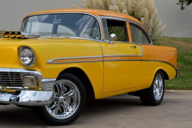 1956 Yellow Chevrolet Bel Air/150/210 Sedan