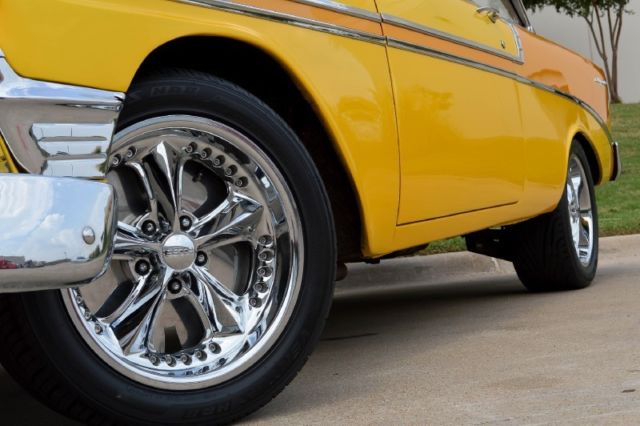 1956 Yellow Chevrolet Bel Air/150/210 Sedan