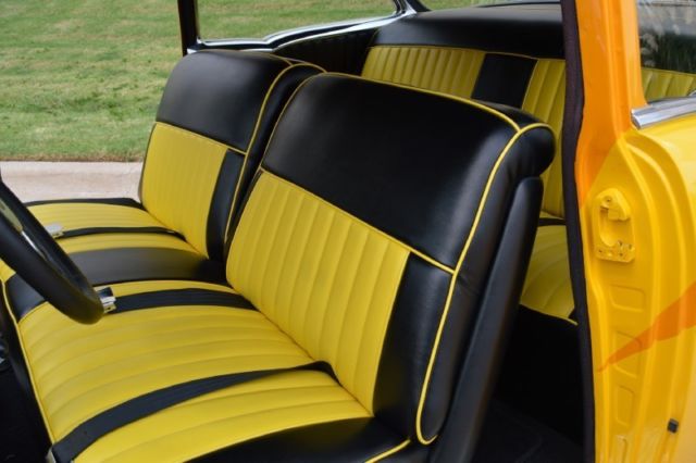 1956 Yellow Chevrolet Bel Air/150/210 Sedan