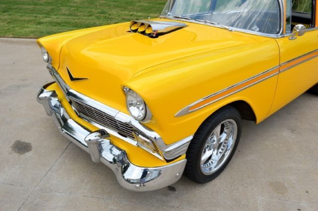 1956 Yellow Chevrolet Bel Air/150/210 Sedan
