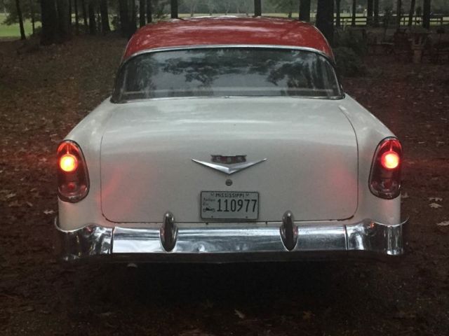 1956 Red and white Chevrolet Bel Air/150/210 Sport Sedan
