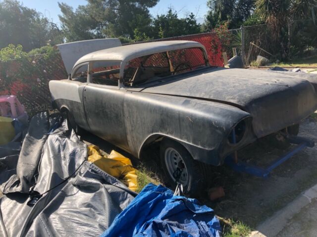 1956 Gray Chevrolet Bel air Coupe