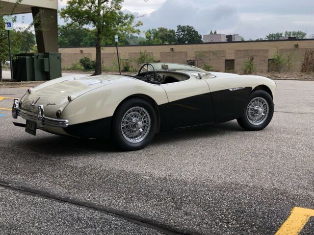 1956 White Austin Healey 100 Convertible