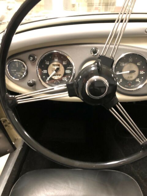1956 White Austin Healey 100 Convertible