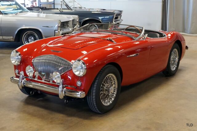 1956 Red Austin Healey 100-4 Convertible